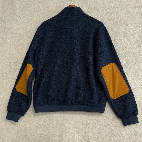 NEW Lands' End Men's M Sherpa Fleece Pullover Mock neck Sweatshirt - Picture 2 of 8